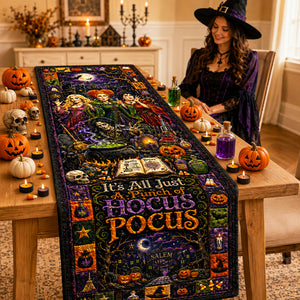 Midnight Spell Table Runner - Personalized Halloween Gifts 03hudt130826-Homacus