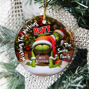 Personalized Gifts For Family, Ceramic Ornament 01HUDT240724 Naughty Ornament-Homacus