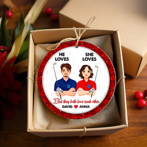 Personalized Gifts For Golf Lovers Couple Christmas Ornament 02hupu151024pa-Homacus