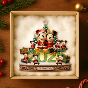 Merry Family Glow Christmas Ornament Personalized Gifts For Family 01PADT111025-Homacus