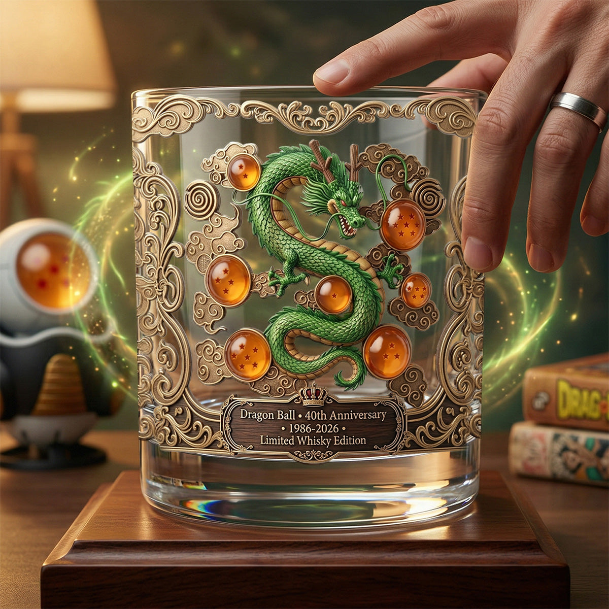 40th Anniversary Round Glass - Personalized Gifts For Fantasy Lovers 03tomg040326