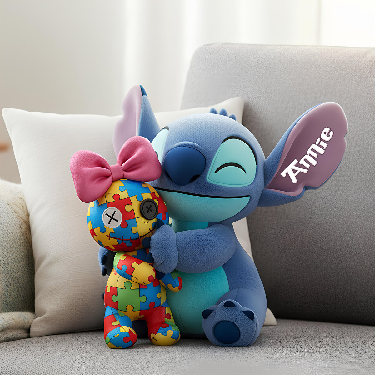 Cute Island Creature Pillow - Personalized Gifts For Autism Awareness 04NALU051225-Homacus