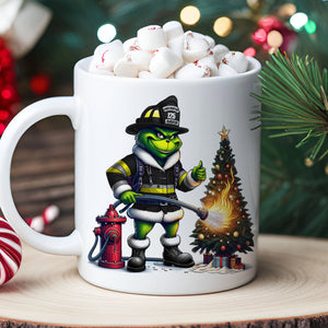 Personalized Gifts For Firefighter Mug, How The Firefighter Saved Christmas 05QHTN011124-Homacus