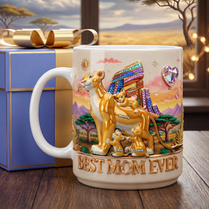 Wild Mama Love Coffee Mug - Personalized Gifts For Mom 01OHQN130426-Homacus