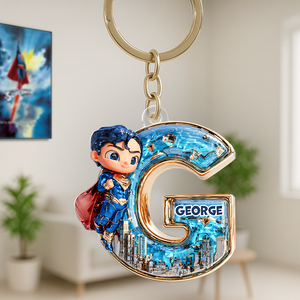 Initial Letter Keychain - Personalized Gifts For You 02tgpu170625-Homacus