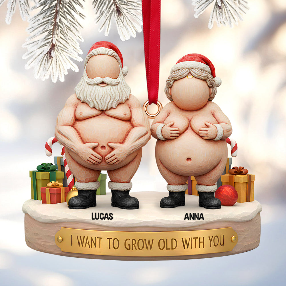 Funny Old Couple Christmas Ornament Personalized Gifts 06ohtn211125-Homacus