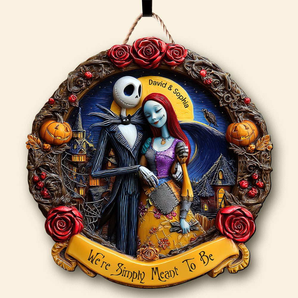 Horror Couple Wood Sign - Personalized Gifts For Couple Wood Sign 02tgqn300525-Homacus