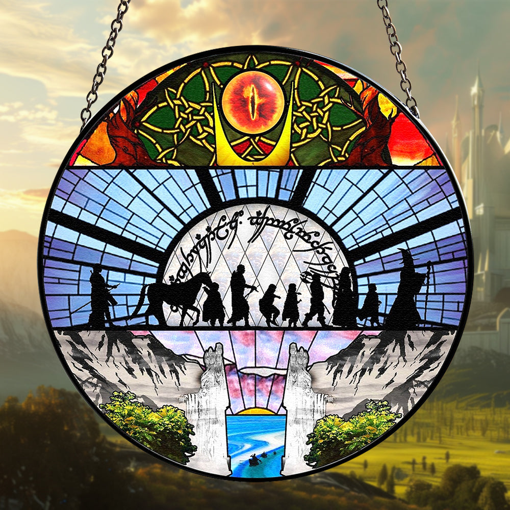 Personalized Gifts For Fantasy Novel & Movie Fans Stained Glass Ornament, Various Locations Suncatcher 01qhtn130924-Homacus