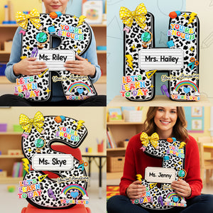 Composition Book Alphabet Custom Shaped Pillow - Personalized Gifts For Teacher 01huta201225-Homacus