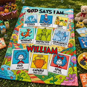 God Say I Am Faithful Blanket - Personalized Gifts For Christian Blanket 01PADT040826