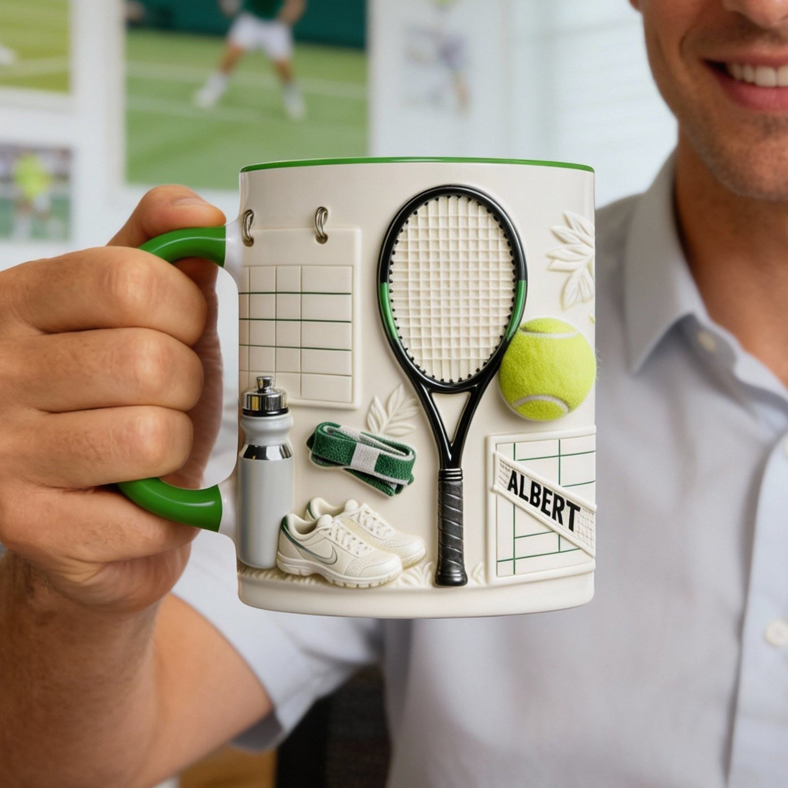 Match Day Tennis Coffee Mug - Personalized Gift For Tennis Players 051HYQN050126-Homacus