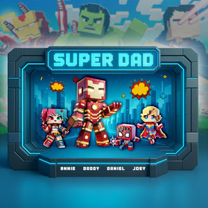Super Dad Acrylic Plaque - Personalized Gifts For Father 02KALU300425-Homacus