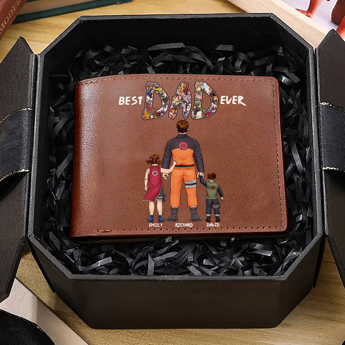 Personalized Gifts For Dad PU Leather Wallet 08QHQN040524PA-Homacus