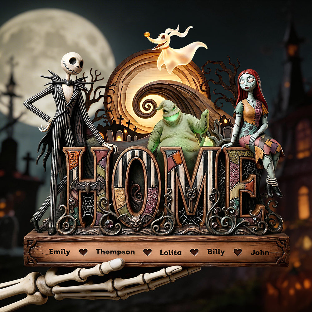 Spooky Family Acrylic Plaque - Personalized Gifts For Family 02padt250326-Homacus