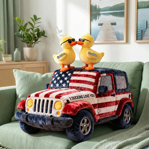 Duck Couple Custom Shape Pillow - Personalized Gifts For Couples 02ohmg091225-Homacus