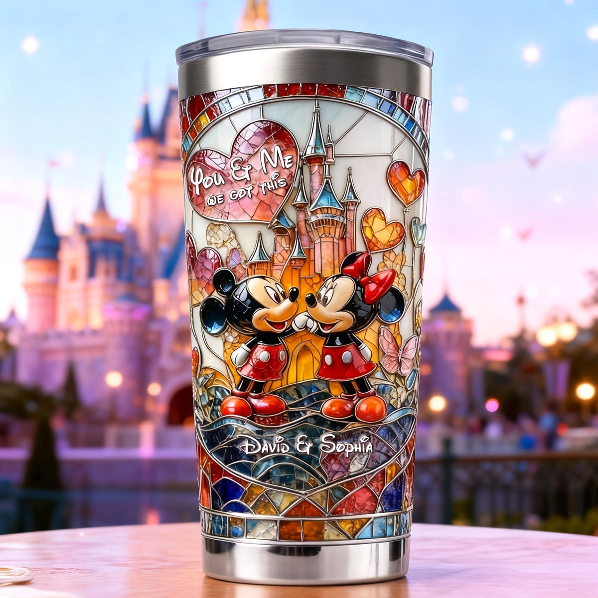Classic Sweetheart Couple Tumbler - Personalized Gift For Couples 03TOTN160126-Homacus