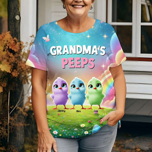 Personalized Gifts For Grandma 3d Shirt, Chick Peeps 01TGMH120225-Homacus