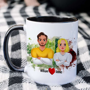 Personalized Gifts For Couple Love Football Sport Accent Mug 04XQLU221024-Homacus