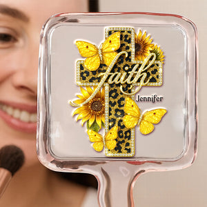 Faith Cross Handheld Mirror - Personalized Gifts For Christians 03HUDT051225-Homacus