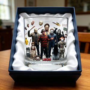 Scary Villain Drinking Glass - Personalized Gifts For Horror Lovers 04ohtn110326-Homacus