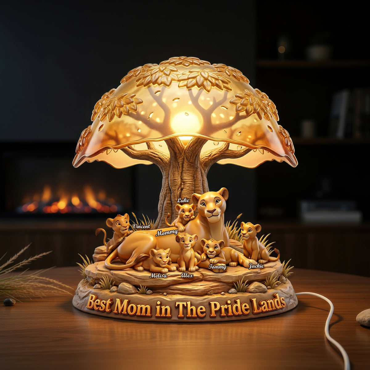 Predator Mom And Kids Light Box - Personalized Gifts For Mother's Day Acrylic Light Box 03NADH100426-Homacus