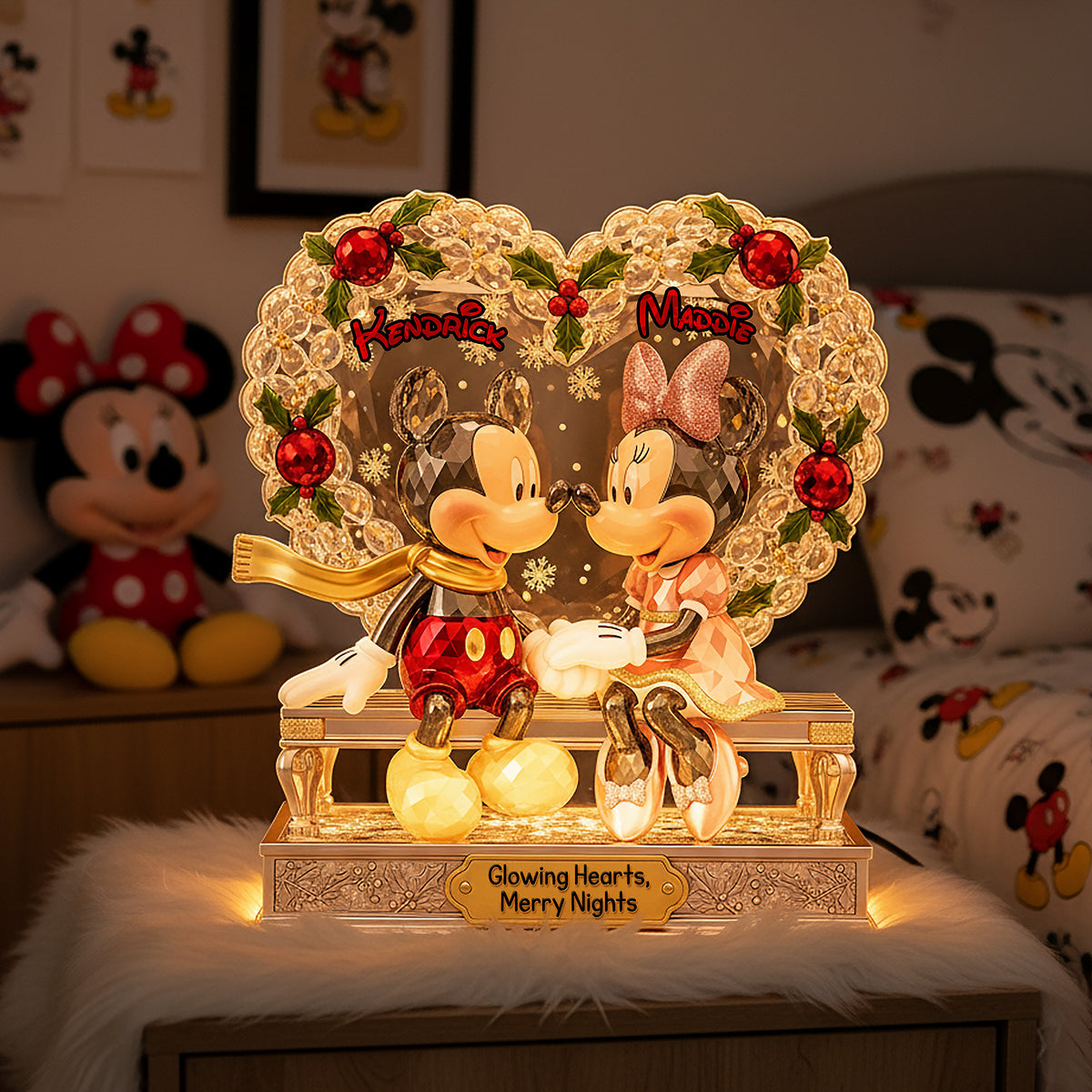 Personalized Christmas Gifts For Couple Custom Shape Acrylic Light Box 01pgmg301025-Homacus