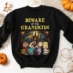 Personalized Gifts For Grandma 2D Shirt, Horror Character Grandkids 02NAMH270824HG-Homacus