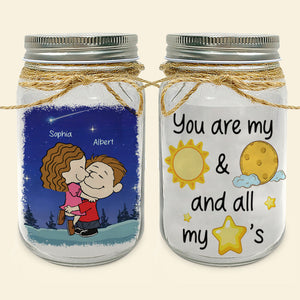 Personalized Gifts For Couple Mason Jar Light 03toqn090125hg You're My Sun And Moon And All My Stars-Homacus