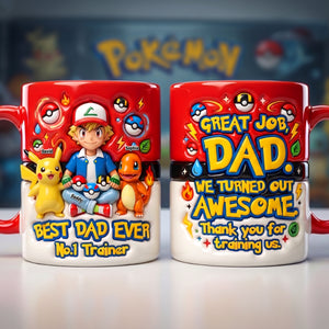 Number One Training Dad Red Accent Mug, Personalized Gifts For Dads 02qhqn140526-Homacus