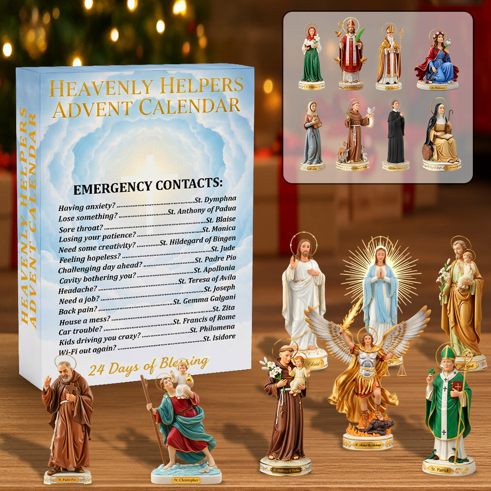 Catholic Saints Advent Calendar Custom Acrylic Blind Box, Christmas Gifts For Christians 01qhtn221025-Homacus