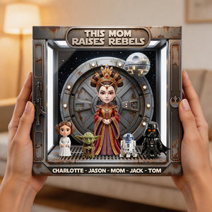 Raising Rebels With Love Acrylic Plaque - Personalized Gift For Mom 03NADT300326-Homacus