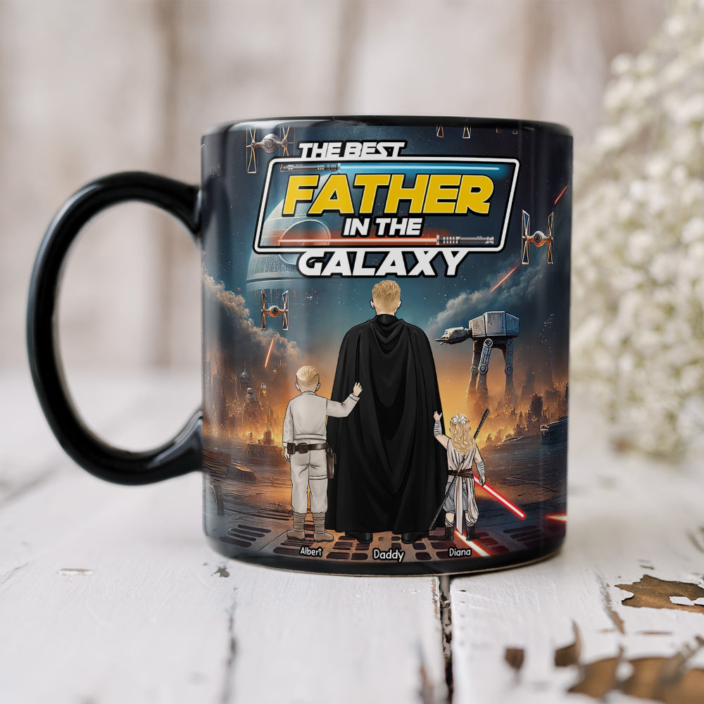The Best Father In The Galaxy Coffee Mug - Personalized Gifts For Father 03XQQN250425HHHG-Homacus