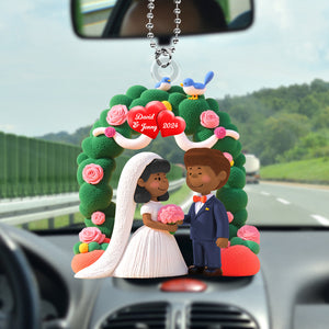 Personalized Gifts For Newlywed Couple Car Ornament 03katn161224-Homacus