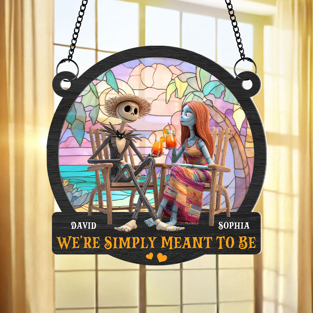 Nightmare Couple Suncatcher Ornament - Personalized Gifts For Couples 06TGTN280525-Homacus
