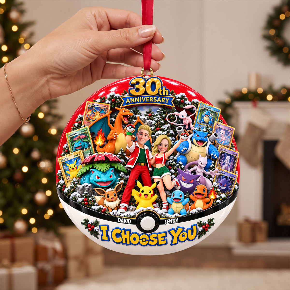 30th Anniversary Adventure Couple Ornament - Personalized Gifts For Couple Christmas Ornament 03OHTN290926-Homacus