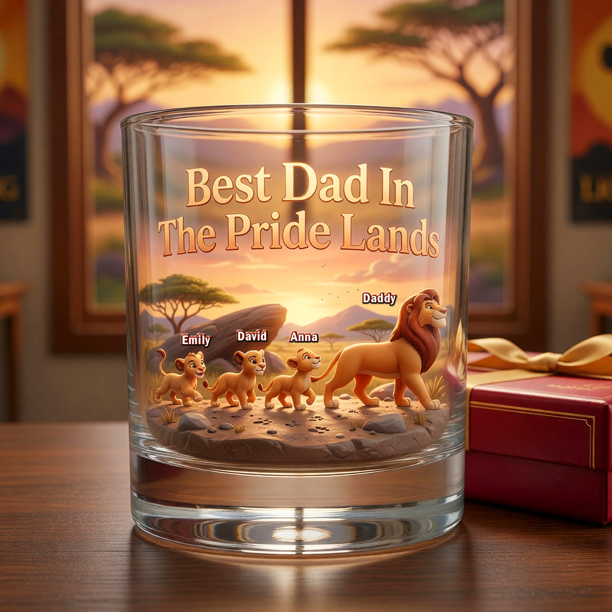 The Best Dad Personalized Glass Mug - Personalized Gifts For Dad 03NAQN290426-Homacus