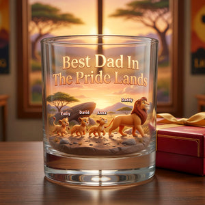 The Best Dad Personalized Glass Mug - Personalized Gifts For Dad 03NAQN290426-Homacus