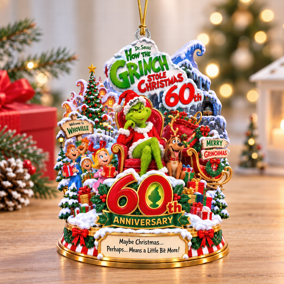 Merry Mischief Christmas Acrylic Ornament - Personalized Christmas Gifts 03ohqn210926