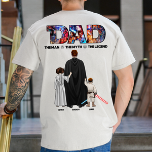 The Galaxy Dad Shirt - Personalized Gifts For Dad 01HUPU270525HHHG-Homacus