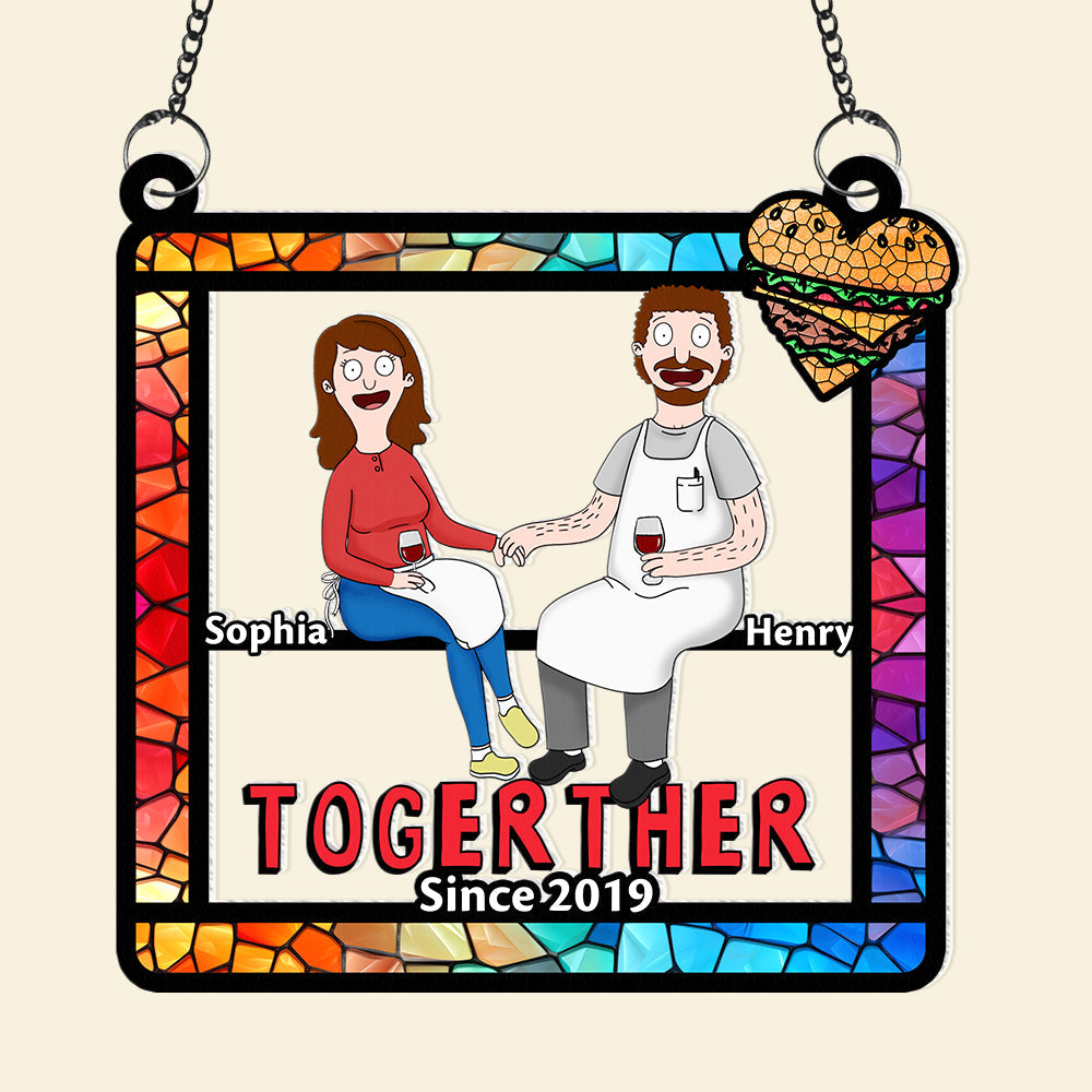 Personalized Gifts For Couple Suncatcher Ornament 06ohqn130225pa-Homacus
