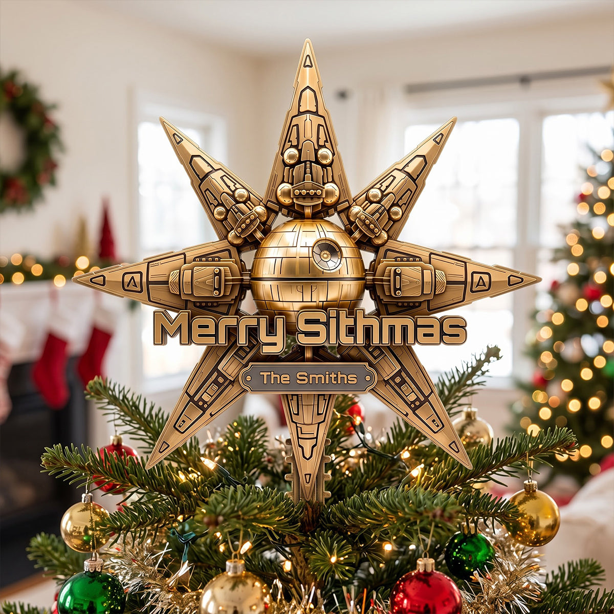 Space Adventure Tree Topper - Personalized Christmas Gifts 03hutn081026-Homacus