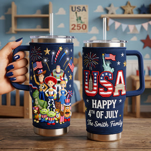 4th of July 40oz Tumbler - Personalized Gifts For Patriots 01pata110626-Homacus