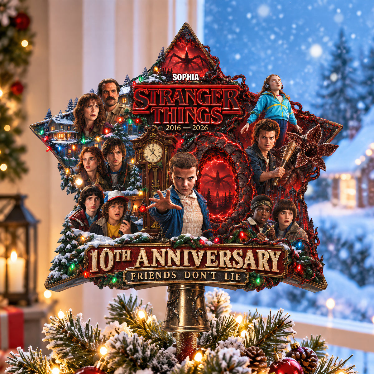 Dark Parallel World Tree Topper - Personalized Christmas Gifts 06haqn210926
