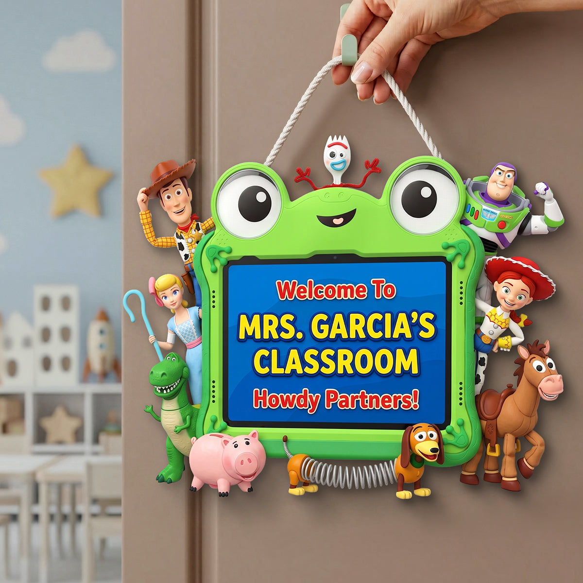 Classroom Welcome Wood Sign - Personalized Gifts For Teacher 02huta230626-Homacus