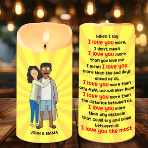 Personalized Gifts For Couple LED Candle 03TOMH251224HG-Homacus