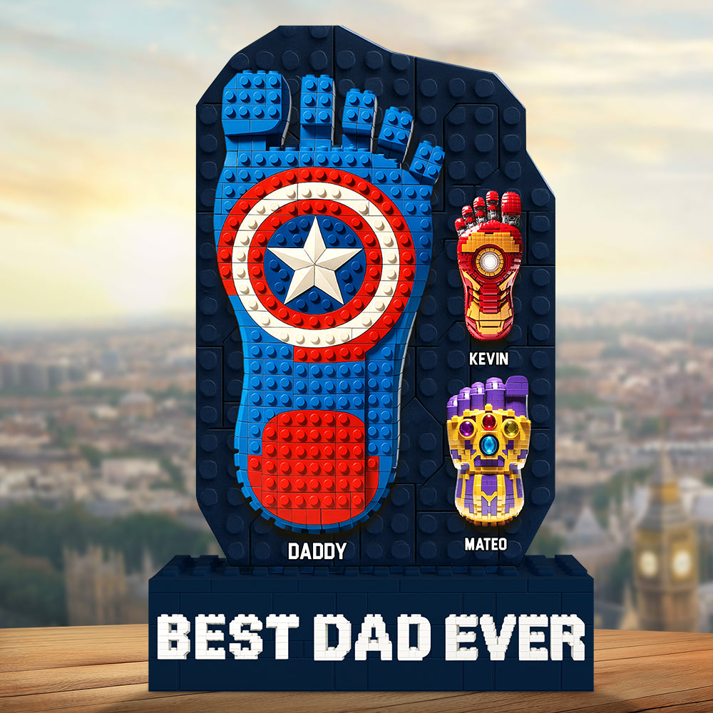 Best Pixel Dad Ever Acrylic Plaque Personalized Gifts For Dad 02OHDT160525-Homacus