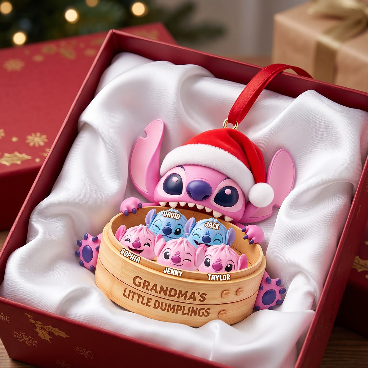 Grandma's Adorable Grandkids Christmas Ornament - Personalized Gifts For Grandma 02OHTN051026-Homacus