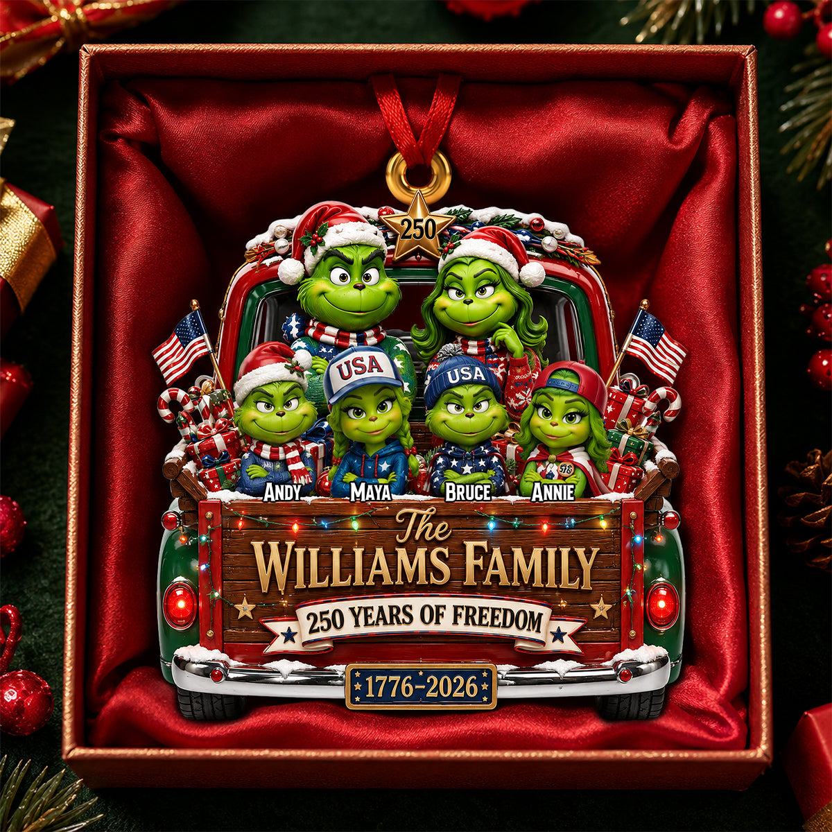Family Holiday Christmas Ornament - Personalized Gifts For Family 03tydh250826-Homacus