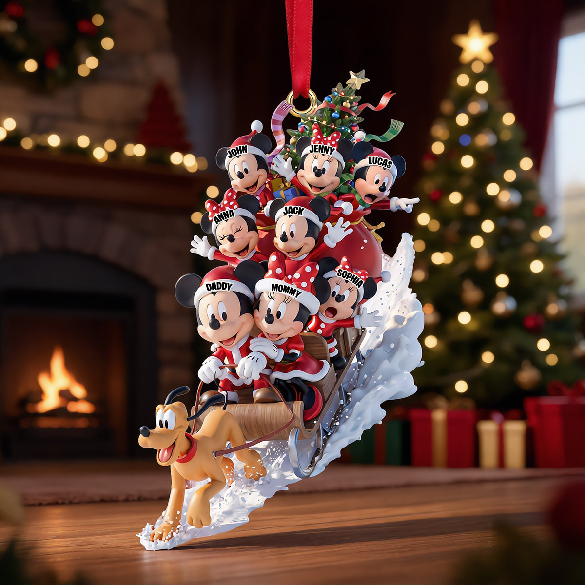 Jolly Snow Ride With Family Ornament - Personalized Christmas Gifts For Family 03qhtn110926-Homacus