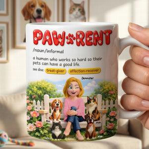 Dog & Cat Mom Coffee Mug - Personalized Gifts For Mothers 03toqn130326-Homacus